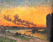  J B Armand  Guillaumin Sunset at Ivry oil on canvas